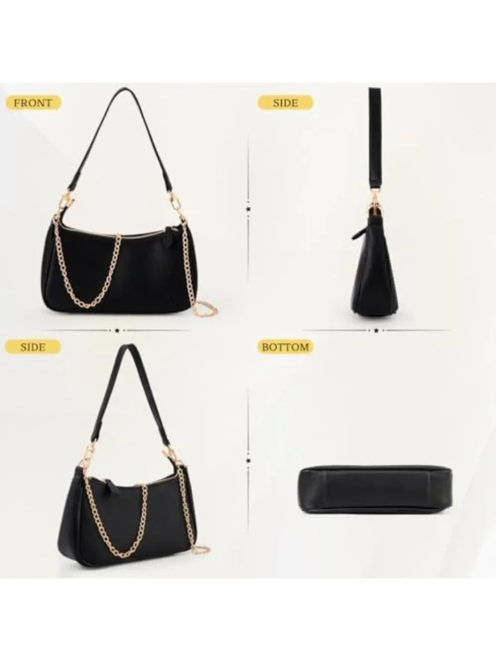 Cute Retro Small Leather Hobo Bag for Women | Versatile Shoulder & Handbag with